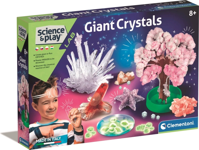 CLEMENTONI Science&Play Laborator: Mega cristale luminoase