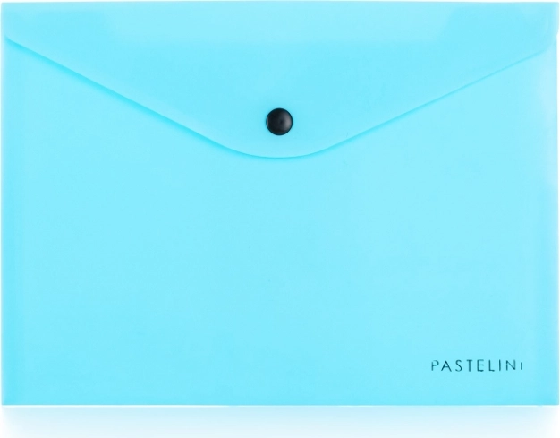 Plic cu capse A5 PASTELINI albastru