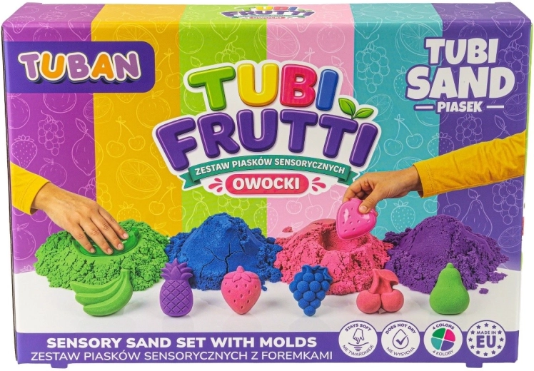 Tubi Frutti set de nisip senzorial – fructe