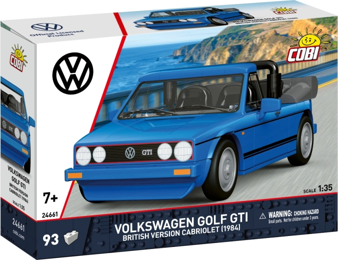 Cobi Volkswagen Golf GTI Cabriolet 1984 versiunea britanică 1:35 (93 piese)