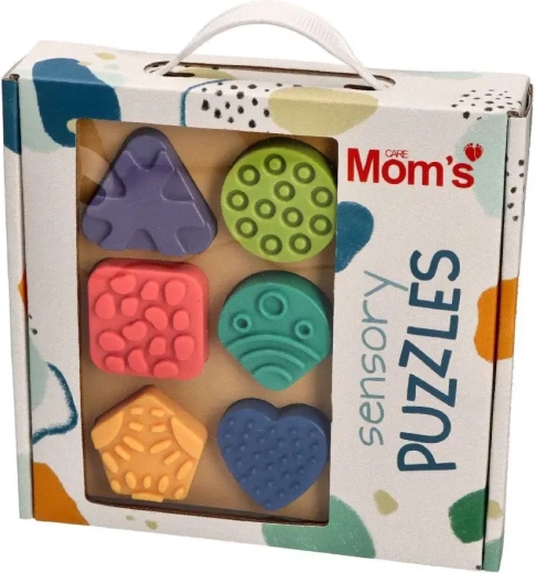 Puzzle senzoriale cu forme pentru bebeluși 6m+ Mom's Care
