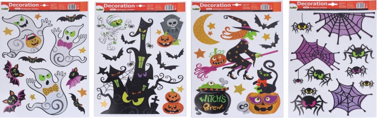 Decorațiuni pentru fereastră de Halloween 41 × 29 cm