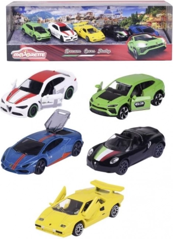 Set cadou DREAM CARS ITALY – 5 mașinuțe metalice