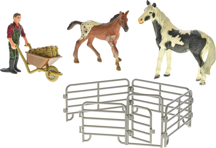 Țarc modular cu poartă rabatabilă