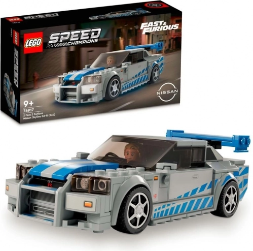 lego speed champions nissan skyline gt-r (r34) – fast & furious set de construcție