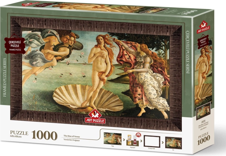Art Puzzle puzzle cu ramă și lipici 3‑în‑1 1000 piese – Nașterea