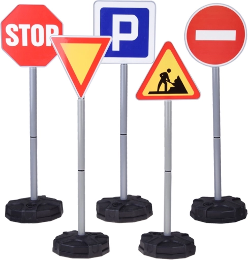 Set educațional de semne rutiere pentru copii