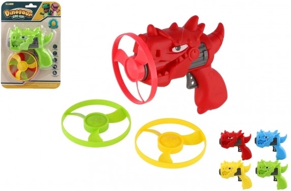 Pistolă cu elice cu dinozaur – set cu 3 elice