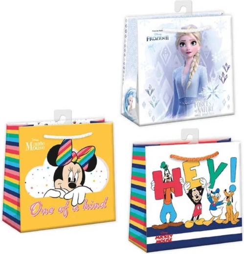Pungă cadou din hârtie Argus Frozen 2 / Minnie Mouse / Mickey Mouse 16 × 16 cm - 1 bucată