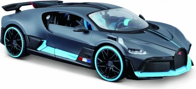 Model metalic BUGATTI Divo 1:24 gri‑albastru