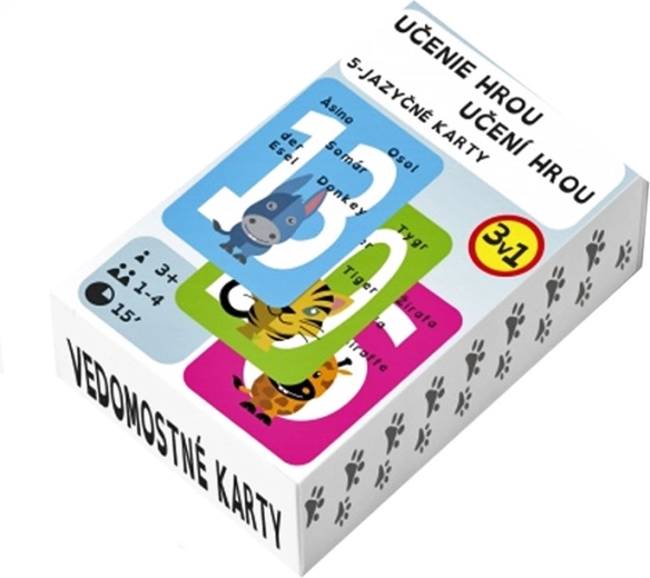 Černý Petr 4 în 1 – animale - 1 bucată