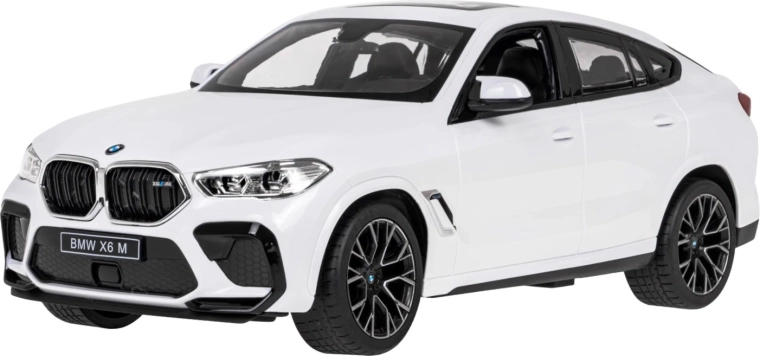 Mașină cu telecomandă BMW X6 M 1:14 Rastar albă - 1 bucată