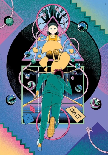 Puzzle CLEMENTONI Squid Game 2, 1000 piese