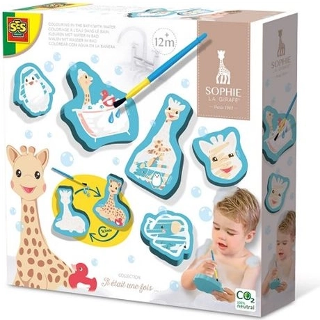 SES Sophie la girafe – planșe de colorat cu apă pentru cadă