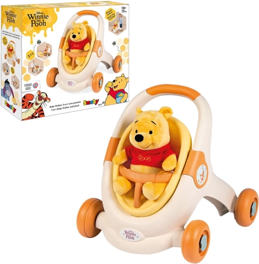 Premergător Winnie the Pooh 3 în 1 cu jucărie de pluș