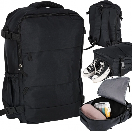 Rucsac de călătorie 45 × 30 cm negru