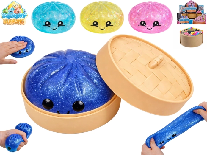 Jucărie antistres squishy „dumpling” Sugar 9 cm (mix de culori)