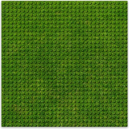 BRIXIES Plus bază de construcție design gazon 25,5 x 25,5 cm