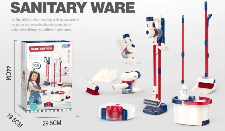 Set de curățenie cu mop, aspirator și robot de curățenie