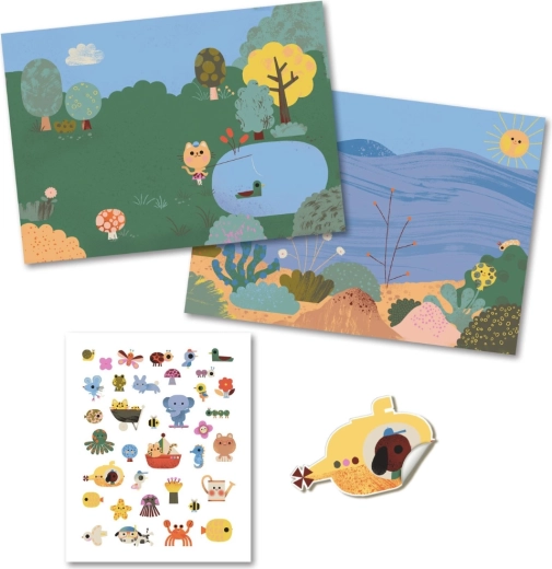 Două scene frumos ilustrate