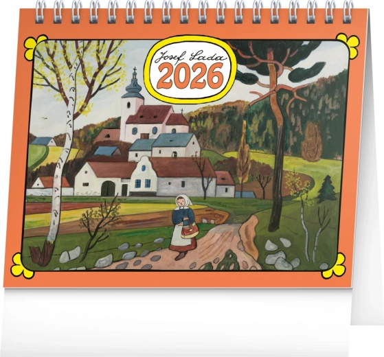 Calendar de birou 2026 cu ilustrații de Josef Lada