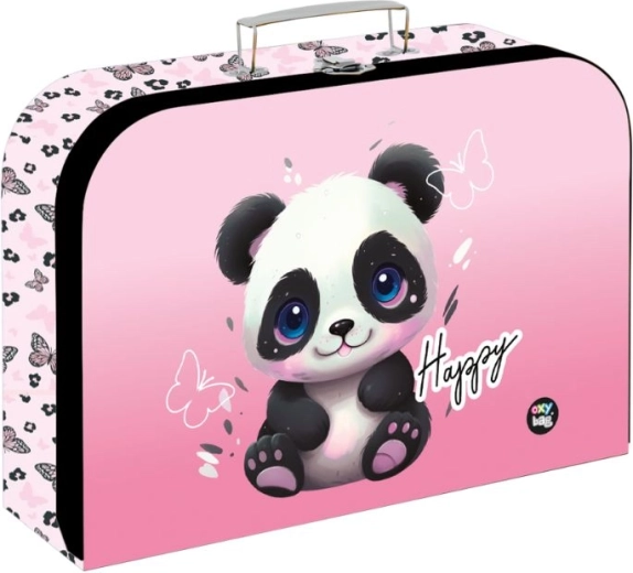 Geantă din laminat pentru copii Panda 34 cm