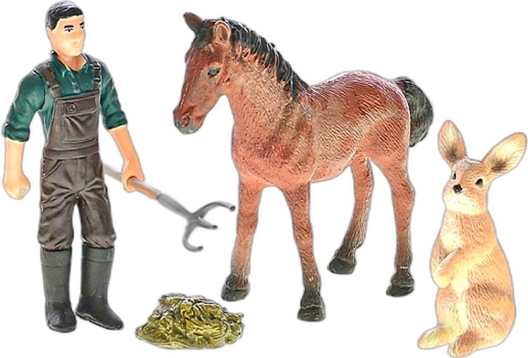 Zoolandia fermă – set de joacă cu animăluțe și accesorii (4 tipuri) - 1 bucată