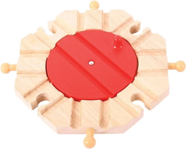 Turnantă cu 8 ieșiri Bigjigs Rail