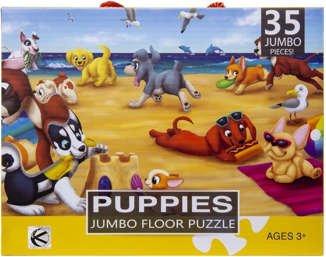Puzzle XXL pentru copii – cățeluși, 35 de piese - 1 bucată