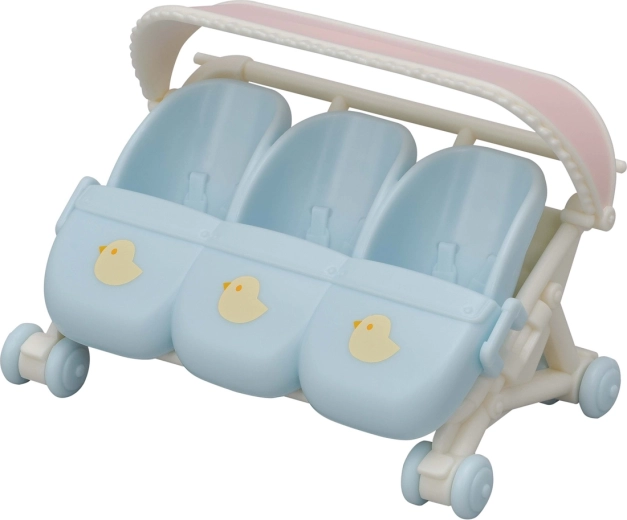 Cărucior pentru tripleți Sylvanian Families