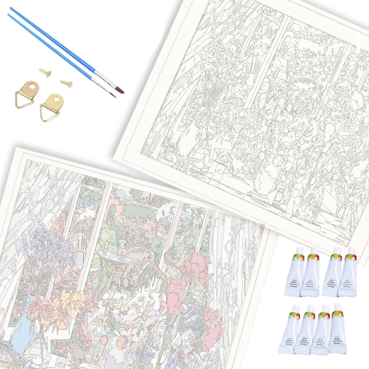 Întins pe șasiu din lemn