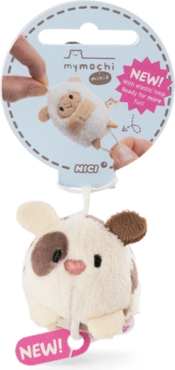 Breloc MyMochi dalmațian Dalma 5 cm – talisman de pluș culcat cu elastic