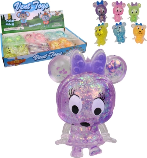 Animăluț din cauciuc în cutie display (12 buc.)