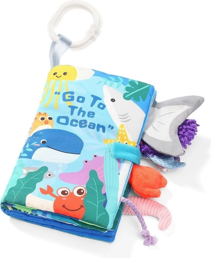 Cărticică senzorială pentru copii BabyOno Go to the Ocean