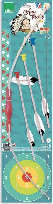 Set de tir cu arcul Vilac cu săgeți cu ventuze pentru copii