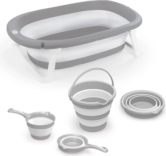 Set de baie pliabil pentru copii 3 în 1
