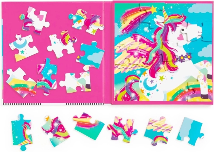 Două puzzle-uri magice cu unicorni