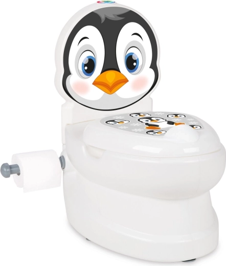 Oliță pentru copii JAMARA Pinguin cu sunet de tragere a apei și suport pentru hârtie igienică