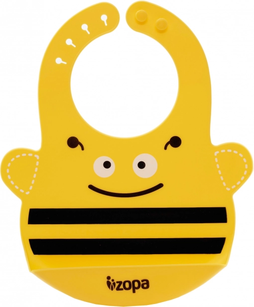 Bavetă din silicon cu motiv vesel Bee