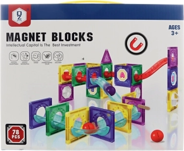 Pistă magnetică cu bile – 78 de piese