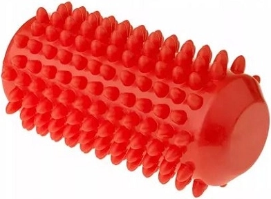 Fizjo rolă de masaj pentru reabilitare cu țepi 12,8 cm roșie