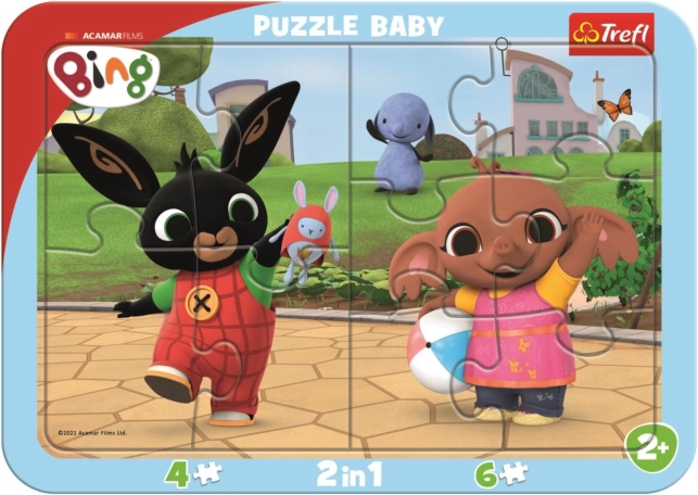 Puzzle pentru copii TREFL Bing se joacă 2în1