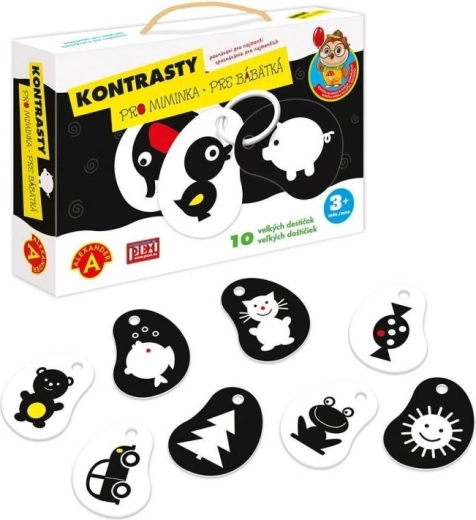 Alexander Constraste – carduri de stimulare alb-negru pentru bebeluși