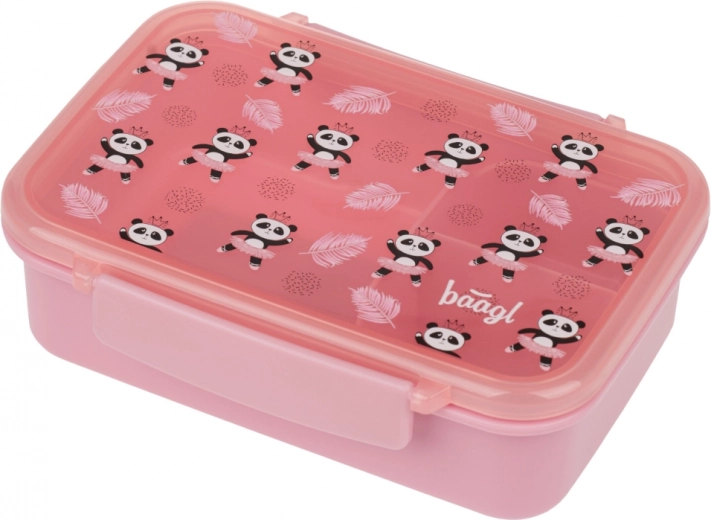 Cutie pentru gustări Baagl cu compartimente Panda