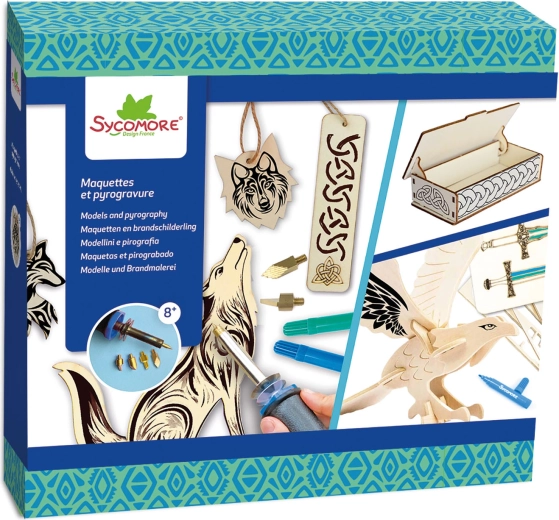 Lovely box – pirogravură: ornamente celtice