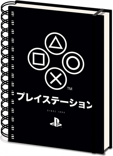 Bloc spirală A5 PLAYSTATION Onyx