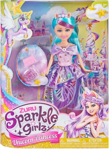 Păpușă SPARKLE GIRLZ Prințesa Unicorni 26,5 cm