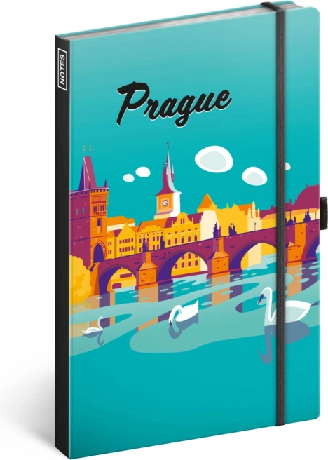 Caiet Notique cu linii Praha 13 × 21 cm