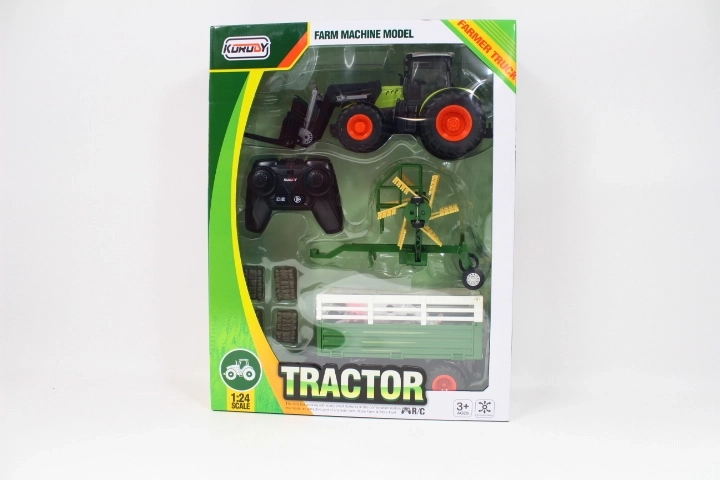Tractor Dromader cu telecomandă și remorcă