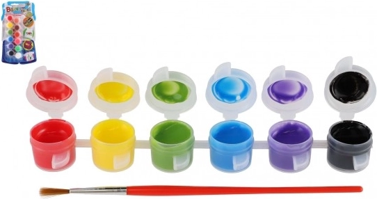 Creatoys vopsele pentru textile 12 culori cu pensulă